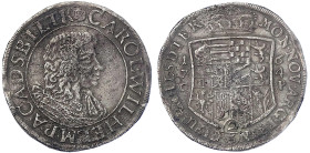 Altdeutsche Münzen und Medaillen - Anhalt-Zerbst - Carl Wilhelm, 1667-1718
2/3 Taler (Gulden) 1674 CP, Zerbst. 16,98 g. sehr schön, selten Mann 248d....