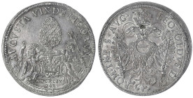 Altdeutsche Münzen und Medaillen - Augsburg-Stadt - 
Reichstaler 1694. Das Stadtpyr, an dessen Seiten die Flussgötter Lech und Wertach/Doppeladler. 2...