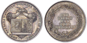 Altdeutsche Münzen und Medaillen - Augsburg-Stadt - 
Silberne Fleissmedaille im Halbtalergewicht o.J.(1837) von Neuss. Schulprämie des Töchterinstitu...