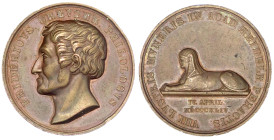 Altdeutsche Münzen und Medaillen - Baden-Heidelberg, Stadt - 
Bronzemedaille 1844 von Kachel. 40j. Dienstjub. des Philologen Georg Friedrich Creuzer ...