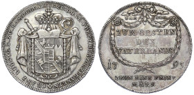 Altdeutsche Münzen und Medaillen - Bamberg, Bistum - Franz Ludwig von Erthal, 1779-1795
Kontributionstaler 1795. "Zum Besten des Vaterlands". Gemacht...