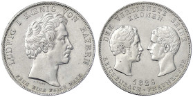 Altdeutsche Münzen und Medaillen - Bayern - Ludwig I., 1825-1848
Geschichtstaler 1826. Reichenbach/Fraunhofer. vorzüglich/Stempelglanz Ex. Hirsch Mün...