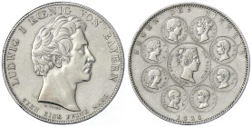 Altdeutsche Münzen und Medaillen - Bayern - Ludwig I., 1825-1848
Geschichtstaler 1828. Segen des Himmels. fast vorzüglich, etwas berieben Jaeger 37. ...