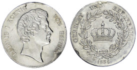 Altdeutsche Münzen und Medaillen - Bayern - Ludwig I., 1825-1848
Kronentaler 1836. sehr schön, Felder gestichelt und Henkelspur Jaeger 30. AKS 76.