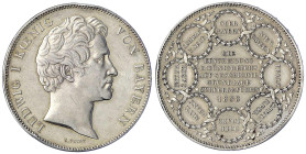 Altdeutsche Münzen und Medaillen - Bayern - Ludwig I., 1825-1848
Geschichtsdoppeltaler 1838. Auf die Eintheilung des Königreichs. Randschrift b. sehr...