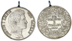 Altdeutsche Münzen und Medaillen - Bayern - Ludwig I., 1825-1848
Doppeltaler 1840. sehr schön/vorzüglich, Felder gestichelt, gehenkelt Jaeger 64. Thu...