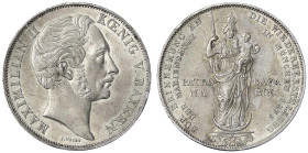 Altdeutsche Münzen und Medaillen - Bayern - Maximilian II. Joseph, 1848-1864
Doppelgulden 1855. Mariensäule. vorzüglich/Stempelglanz Jaeger 84. Thun ...