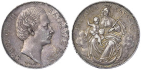 Altdeutsche Münzen und Medaillen - Bayern - Ludwig II., 1864-1886
Madonnentaler o.J. (1865). vorzüglich, kl. Randfehler, schöne Patina Jaeger 105. Th...