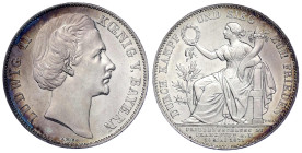 Altdeutsche Münzen und Medaillen - Bayern - Ludwig II., 1864-1886
Siegestaler 1871. fast Stempelglanz, Prachtexemplar Jaeger 110. Thun 107. AKS 188.