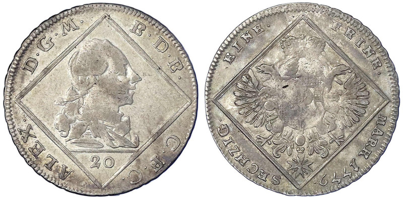 Altdeutsche Münzen und Medaillen - Brandenburg-Ansbach - Alexander, 1757-1791
K...