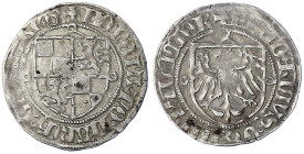 Altdeutsche Münzen und Medaillen - Brandenburg-Preußen - Friedrich II., 1440-1470
Groschen o.J. Brandenburg a.d. Havel. sehr schön, Prägeschwäche Bah...