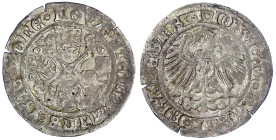 Altdeutsche Münzen und Medaillen - Brandenburg-Preußen - Joachim I., allein, 1499-1535
Groschen 1516, Stendal. sehr schön/vorzüglich, übl. kl. Schröt...