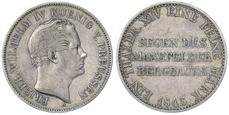 Altdeutsche Münzen und Medaillen - Brandenburg-Preußen - Friedrich Wilhelm IV., ...