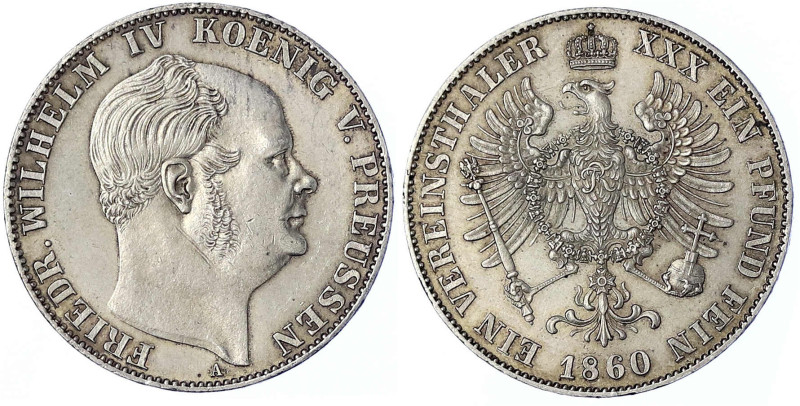 Altdeutsche Münzen und Medaillen - Brandenburg-Preußen - Friedrich Wilhelm IV., ...