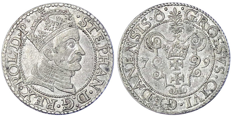 Altdeutsche Münzen und Medaillen - Danzig, Stadt - Stephan Bathory, 1575-1586
G...