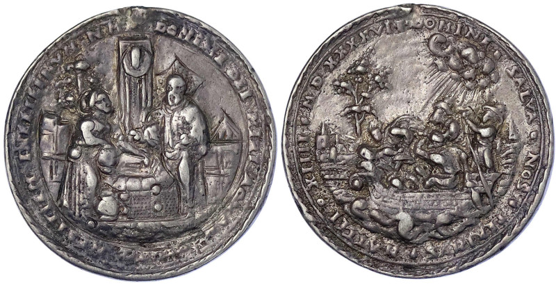 Altdeutsche Münzen und Medaillen - Erzgebirge - 
Silbergussmedaille 1547, von N...