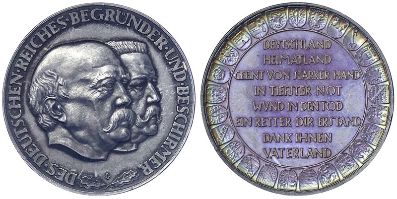 Medaillen - Personenmedaillen - Bismarck, Otto von *1815, +1898
Silbermedaille ...