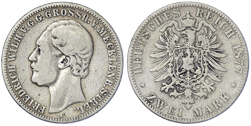 Reichssilbermünzen J. 19-178 - Mecklenburg-Strelitz - Friedrich Wilhelm, 1860-19...