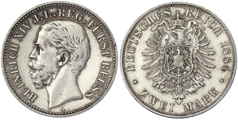 Reichssilbermünzen J. 19-178 - Reuß, jüngere Linie - Heinrich XIV., 1867-1913
2...