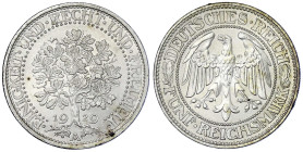 Weimarer Republik - Kursmünzen - 5 Reichsmark Eichbaum Silber 1927-1933
1929 A . fast Stempelglanz Jaeger 331.