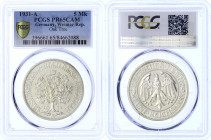 Weimarer Republik - Kursmünzen - 5 Reichsmark Eichbaum Silber 1927-1933
1931 A. Im NGC-Blister mit Grading PR65CAM (das einzige Ex. in PR65CAM und bi...