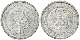 Weimarer Republik - Kursmünzen - 5 Reichsmark Eichbaum Silber 1927-1933
1932 A . vorzüglich/Stempelglanz Jaeger 331.