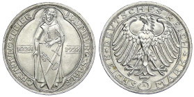 Weimarer Republik - Gedenkmünzen - 3 Reichsmark Naumburg/Saale
1928 A. vorzüglich/Stempelglanz Jaeger 333.