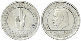 Weimarer Republik - Gedenkmünzen - 5 Reichsmark Schwurhand
1929 G. vorzüglich Jaeger 341.