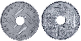 Drittes Reich - Reichskreditkassen - 
10 Pfennig 1940 A. gutes vorzüglich Jaeger 619.