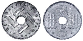 Drittes Reich - Reichskreditkassen - 
5 Pfennig 1941 A. fast vorzüglich, sehr selten Jaeger 618.
