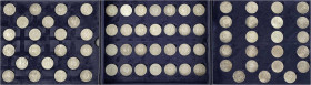 Münzen der Bundesrepublik Deutschland - Kursmünzen - 5 Deutsche Mark Silber 1951-1974
Komplettsammlung: 73 Stück 1951 bis 1974. Mit 1958 J (sehr schö...