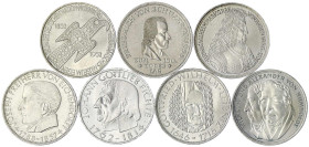 Münzen der Bundesrepublik Deutschland - Gedenkmünzen - 5 Deutsche Mark, Silber, 1952-1979
Die ersten sieben Gedenkmünzen 1952 bis 1967, Germanisches ...