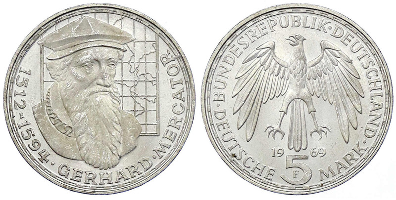 Münzen der Bundesrepublik Deutschland - Gedenkmünzen - 5 Deutsche Mark, Silber, ...