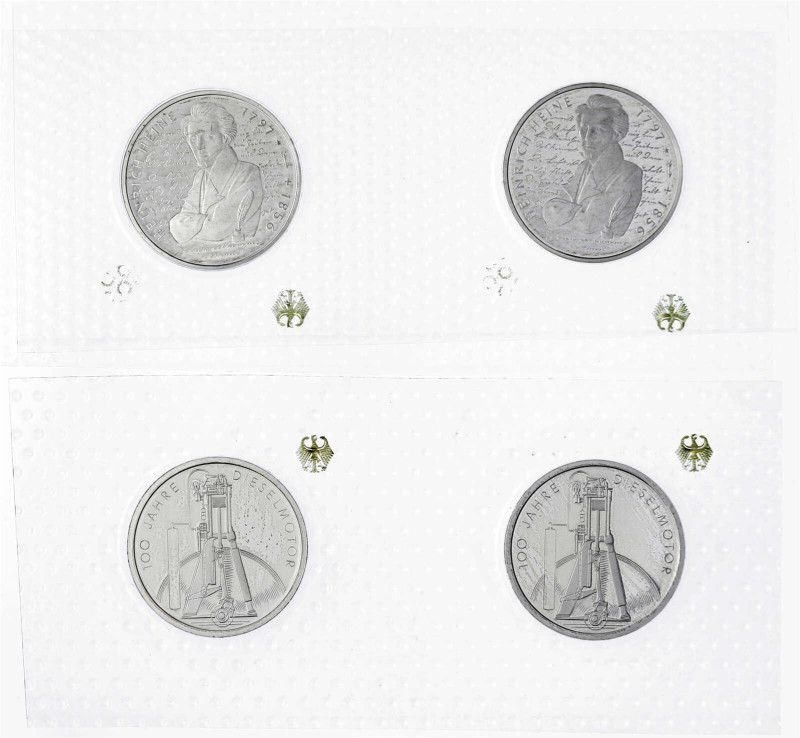 Münzen der Bundesrepublik Deutschland - Gedenkmünzen - 10 Deutsche Mark, Silber,...