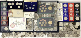 LOTS - Sammlungen allgemein - 
Komplett belassener Nachlass im Karton. Viele Silbermünzen ab dem 18. Jh. bis zur Moderne. Dabei bessere Stücke Deutsc...