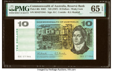 Australia Commonwealth of Australia Reserve Bank 10 Dollars ND (1967) Pick 40b R302 PMG Gem Uncirculated 65 EPQ. HID09801242017 © 2022 Heritage Auctio...