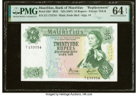 Mauritius Bank of Mauritius 25 Rupees ND (1967) Pick 32b* Replacement PMG Choice Uncirculated 64 EPQ. HID09801242017 © 2022 Heritage Auctions | All Ri...