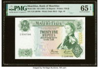 Mauritius Bank of Mauritius 25 Rupees ND (1967) Pick 32b PMG Gem Uncirculated 65 EPQ. HID09801242017 © 2022 Heritage Auctions | All Rights Reserved