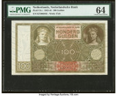 Netherlands Netherlands Bank 100 Gulden 23.3.1944 Pick 51c PMG Choice Uncirculated 64. HID09801242017 © 2022 Heritage Auctions | All Rights Reserved
