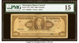 Nicaragua Banco Central 1000 Cordobas 8.2.1962 Pick 114a PMG Choice Fine 15. HID09801242017 © 2022 Heritage Auctions | All Rights Reserved