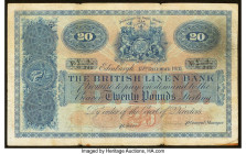 Scotland British Linen Bank 20 Pounds 15.12.1931 Pick 154 Very Good. Stains, edge damage and rust noted. HID09801242017 © 2022 Heritage Auctions | All...