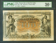 BANCO ESPAÑOL DE LA ISLA DE CUBA. 100 Pesos. 12 de Agosto de 1891. Sin serie y sin firmas como los ejemplares conocidos de esta emisión. (Edifil 2021:...