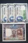 Interesante conjunto de más de 30 billetes del Banco Español en diversas calidades y de diferentes emisiones. A EXAMINAR.