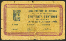 AGUILAS (MURCIA). 50 Céntimos. 1 de Junio de 1937. (González: 91). BC-.
