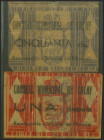 CALAF (BARCELONA). 50 Céntimos y 1 Peseta. (1937ca). (González: 7256, 7259). Raros. EBC/MBC.