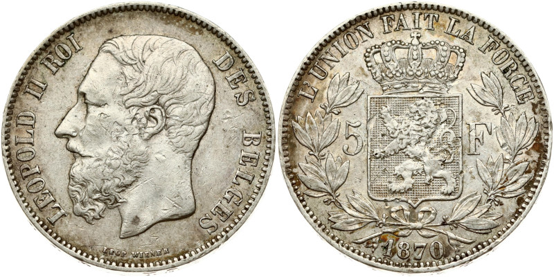 Belgium 5 Francs 1870
Estimate: EUR 30 - 40