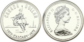 Canada 1 Dollar 1975 100 years Calgary