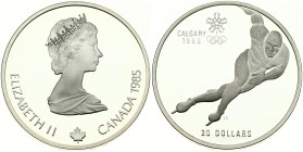 Canada 20 Dollars 1985 Speed Skating
