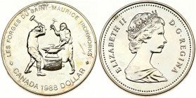 Canada 1 Dollar 1988 250th Anniversary of Saint-Maurice Ironworks