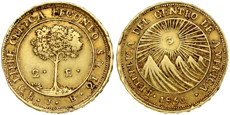 Central American Republic 2 Escudos 1850CR JB
Estimate: EUR 1000 - 1250